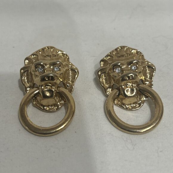 Avon Jewelry - Vintage K.J.L. (Kenneth Jay Lane) for Avon Lion Earrings